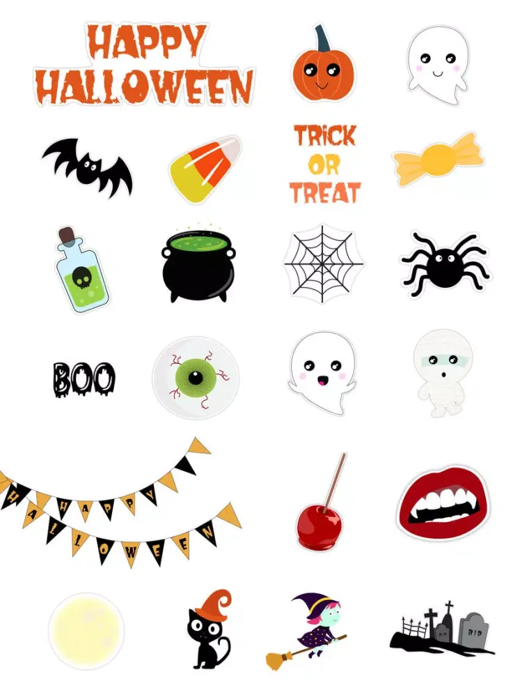 Capturas de tela do Enjoy Halloween Stickers iPad 