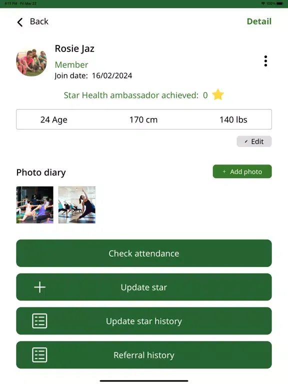 Ảnh chụp màn hình của Herbalife Hub iPad 