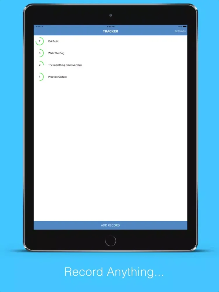 Tangkapan skrin Tracker - Life Stats - Record and Track anything. iPad 