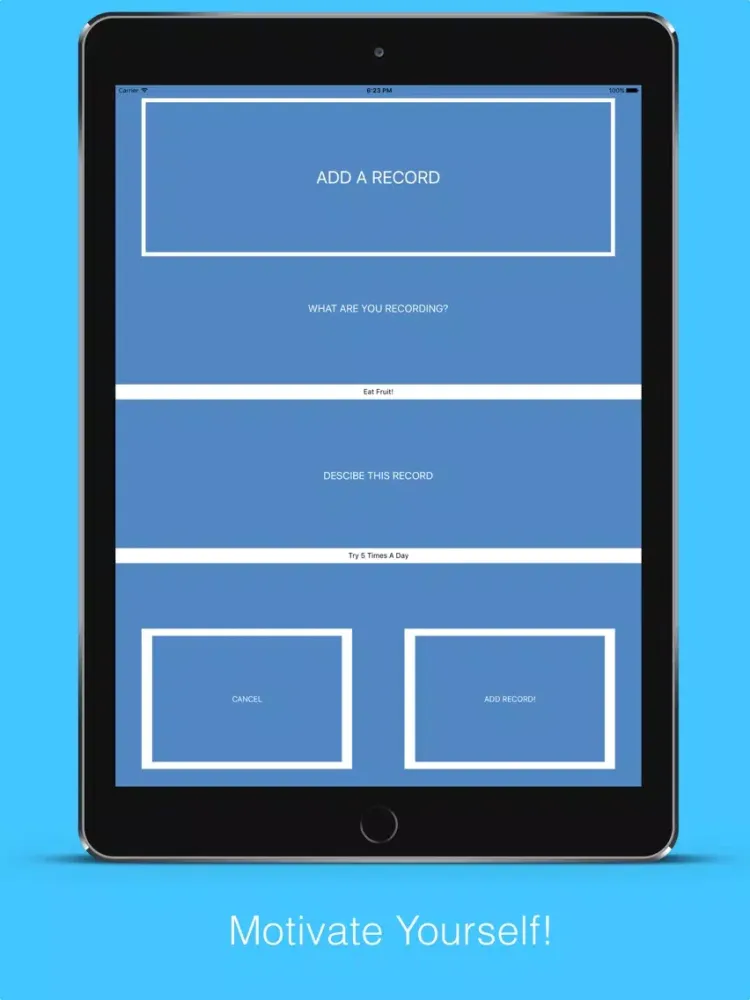Tangkapan skrin Tracker - Life Stats - Record and Track anything. iPad 