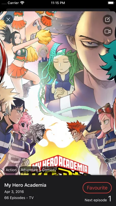Captures d'écran de KiManga : Best of animes
