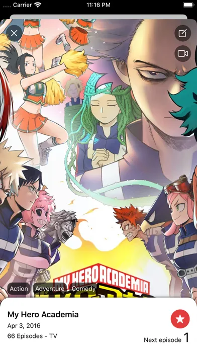 Captures d'écran de KiManga : Best of animes