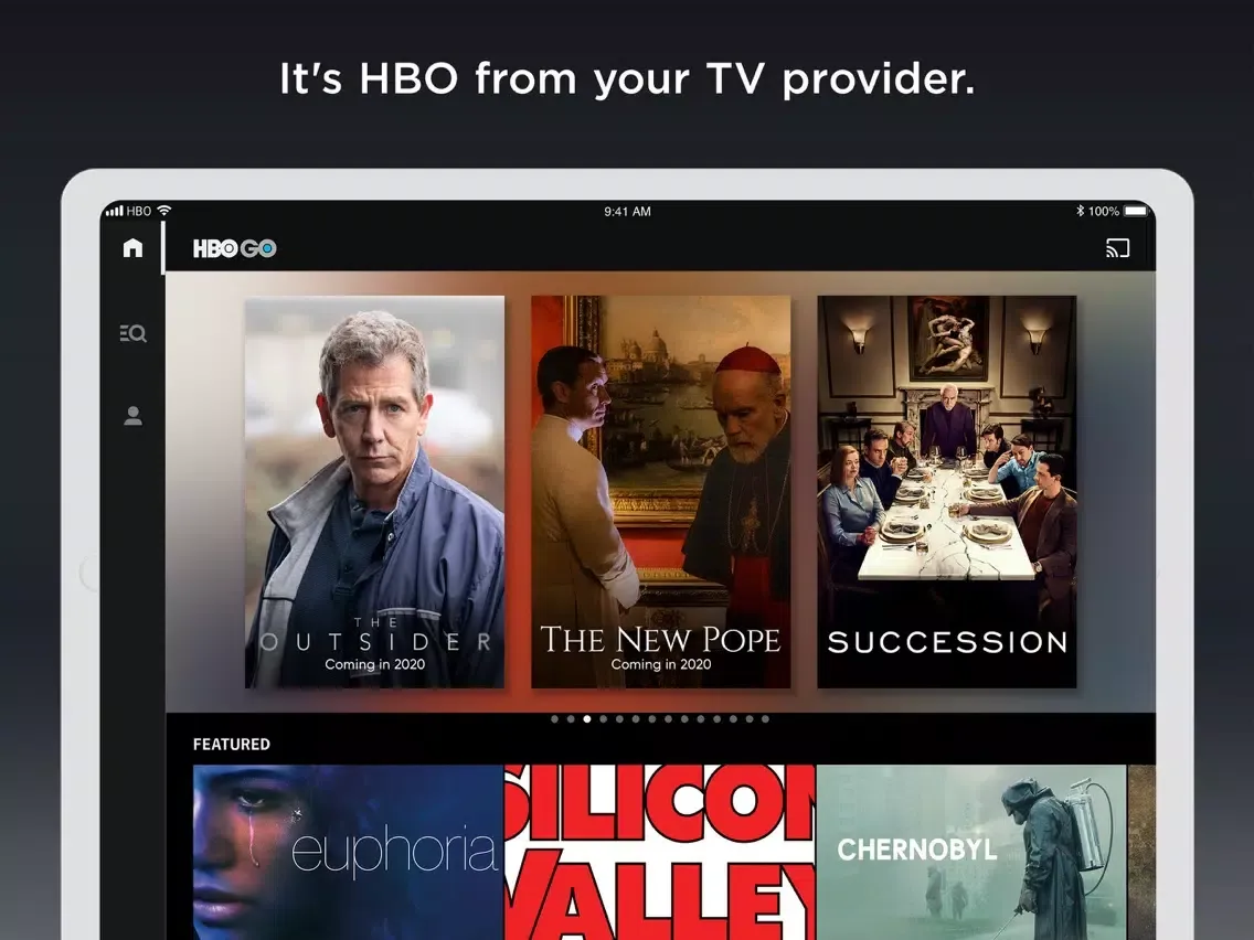 HBO GO: Stream with TV Package iPad  스크린샷