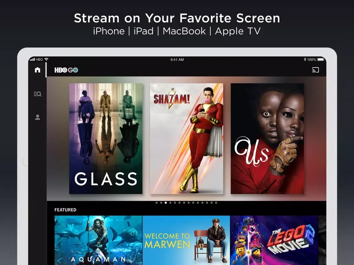 HBO GO: Stream with TV Package iPad  스크린샷