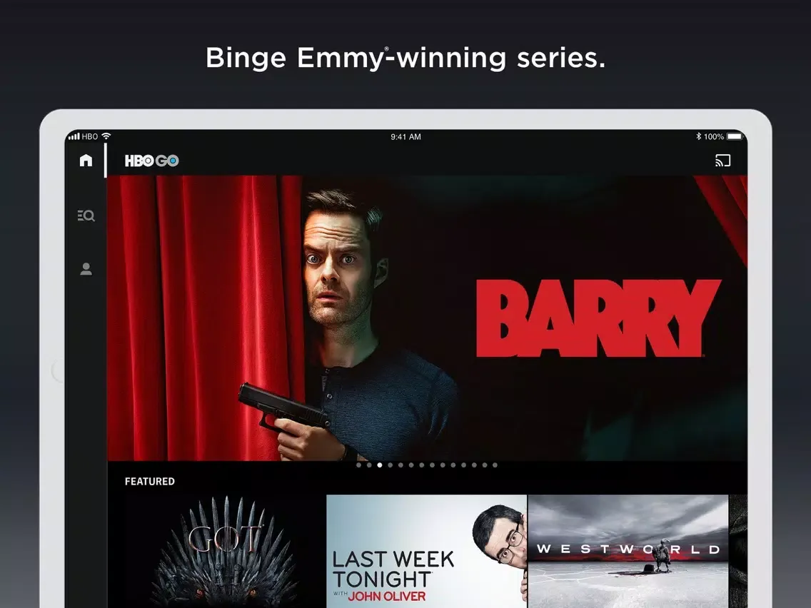 HBO GO: Stream with TV Package iPad  스크린샷
