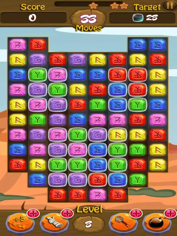 Tangkapan skrin Pyramid Jewels and Gems Legend of Ancient Egypt iPad 