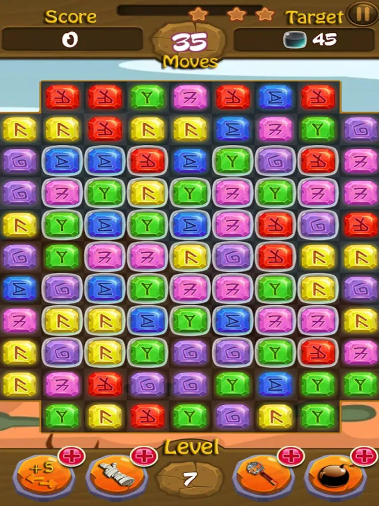 Tangkapan skrin Pyramid Jewels and Gems Legend of Ancient Egypt iPad 