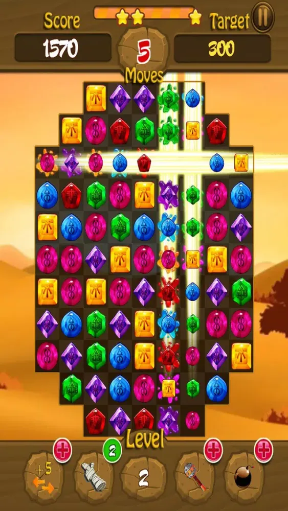 Ảnh chụp màn hình của Pyramid Jewel & Temple Gems