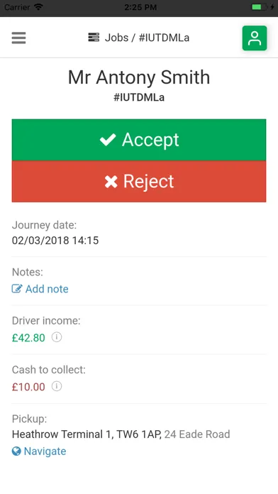 HBT Limo Driver স্ক্রিনশট