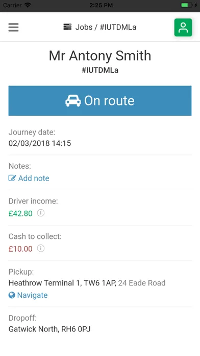 HBT Limo Driver স্ক্রিনশট