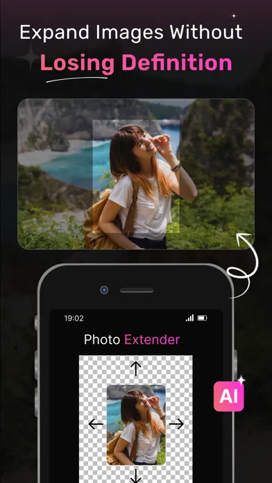 AI Image Extender Resize Story Screenshots