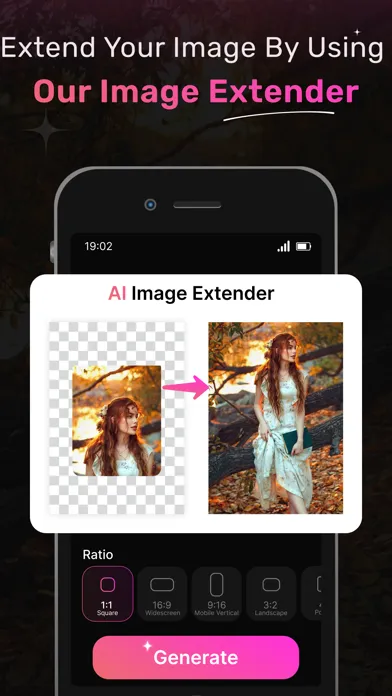 AI Image Extender Resize Story Screenshots