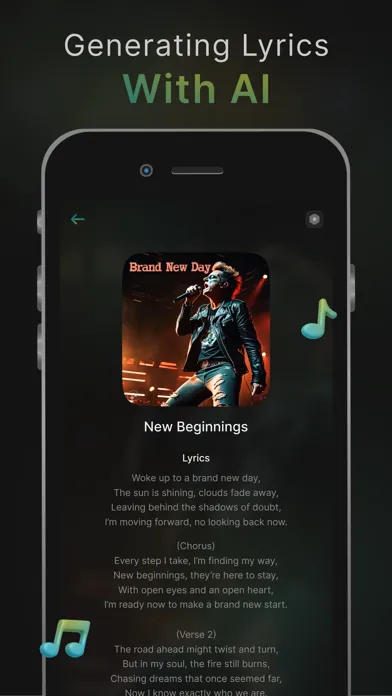 AI Lyrics Generator & Rap Song Screenshots