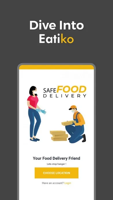 Скриншоты Eatiko Food Delivery App