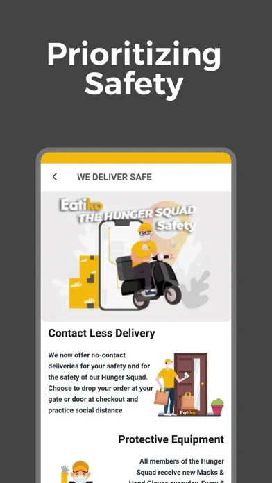 Скриншоты Eatiko Food Delivery App