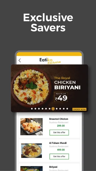 Скриншоты Eatiko Food Delivery App