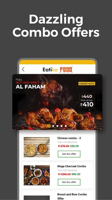 Скриншоты Eatiko Food Delivery App