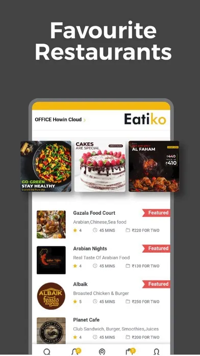 Скриншоты Eatiko Food Delivery App