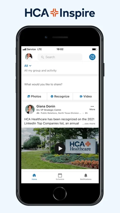 Ảnh chụp màn hình của HCA Inspire