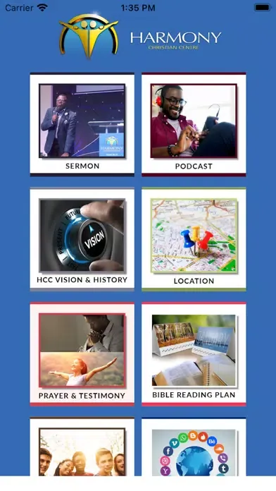 Tangkapan layar Harmony Christian Centre