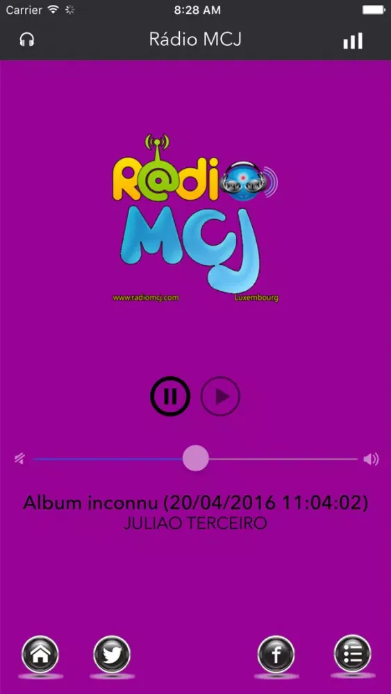 Tangkapan layar Radio MCJ