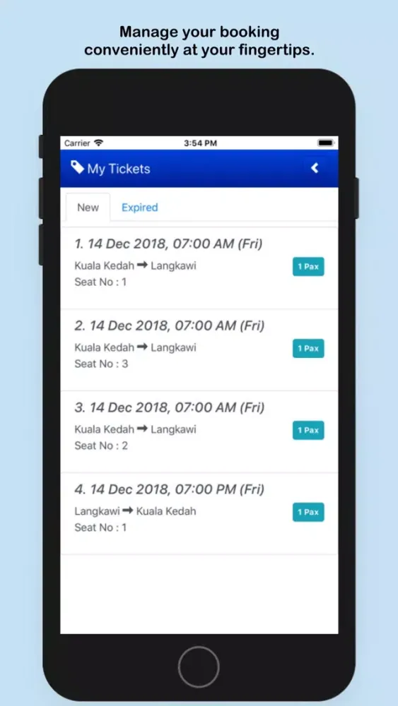 Ảnh chụp màn hình của Langkawi Ferry Line