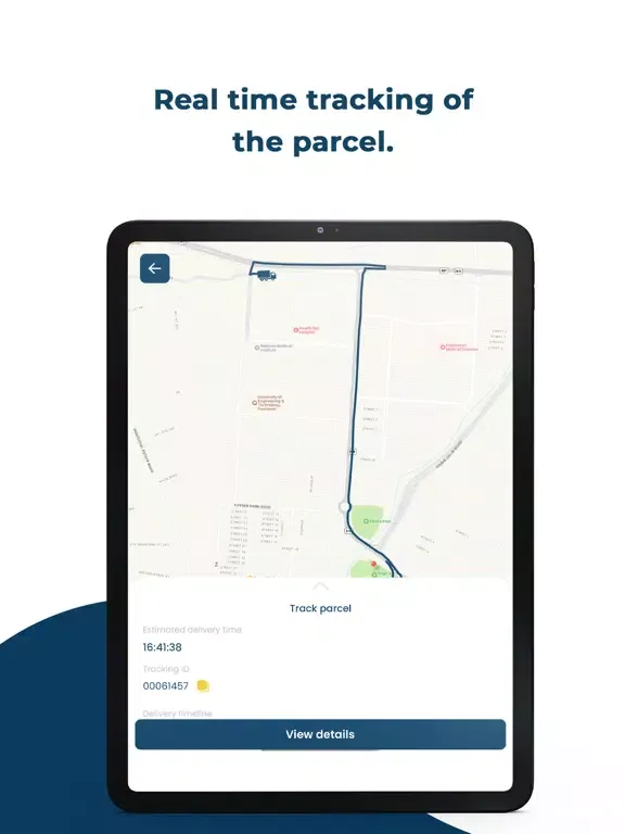 Tangkapan layar HCL Delivery iPad 