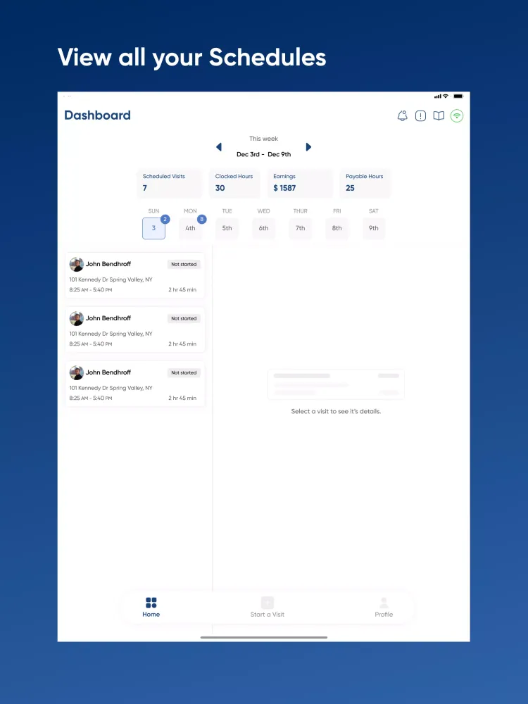 HCM Caregiver App سکرین شاٹس