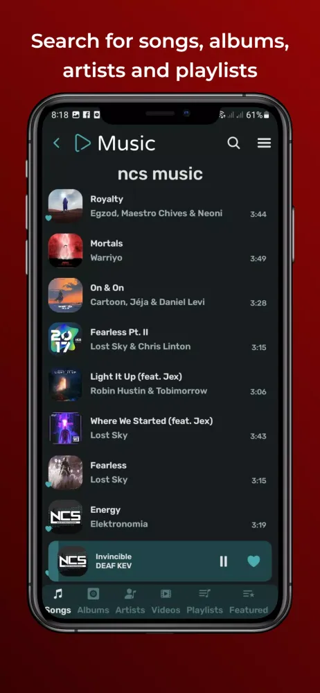 Capturas de pantalla de Play Tube & Music Tube Player