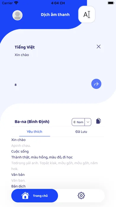Screenshot di Dịch thuật Ba-na