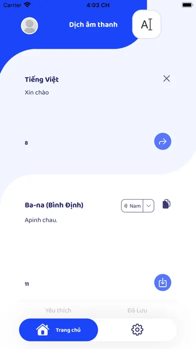 Screenshot di Dịch thuật Ba-na
