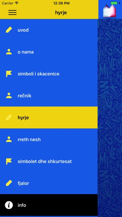 Capturas de pantalla de Mali rečnik / Flajor i vogël