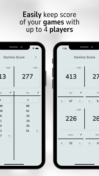 Ảnh chụp màn hình của Domino Score Tracker