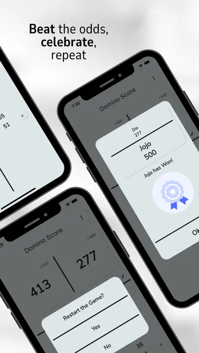 Ảnh chụp màn hình của Domino Score Tracker