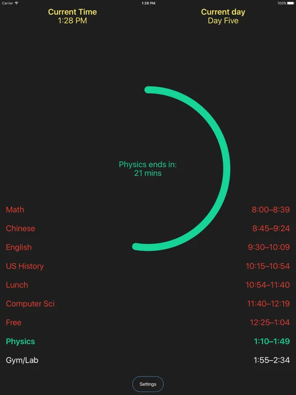 Screenshot di MHS Schedule iPad 