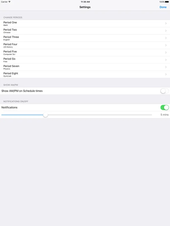 Screenshot di MHS Schedule iPad 