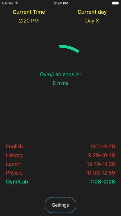 Screenshot di MHS Schedule