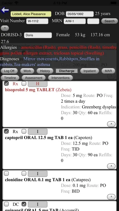 ภาพหน้าจอของ HCS eMR