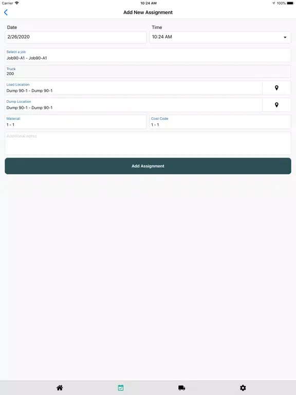 Zrzuty ekranu HCSS Truck Driver: Log loads iPad 