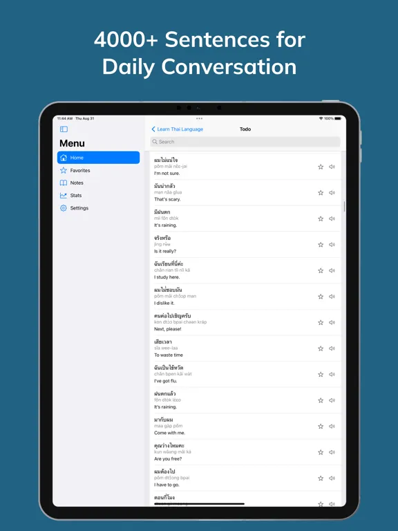 صور Learn Thai Language Easy iPad 