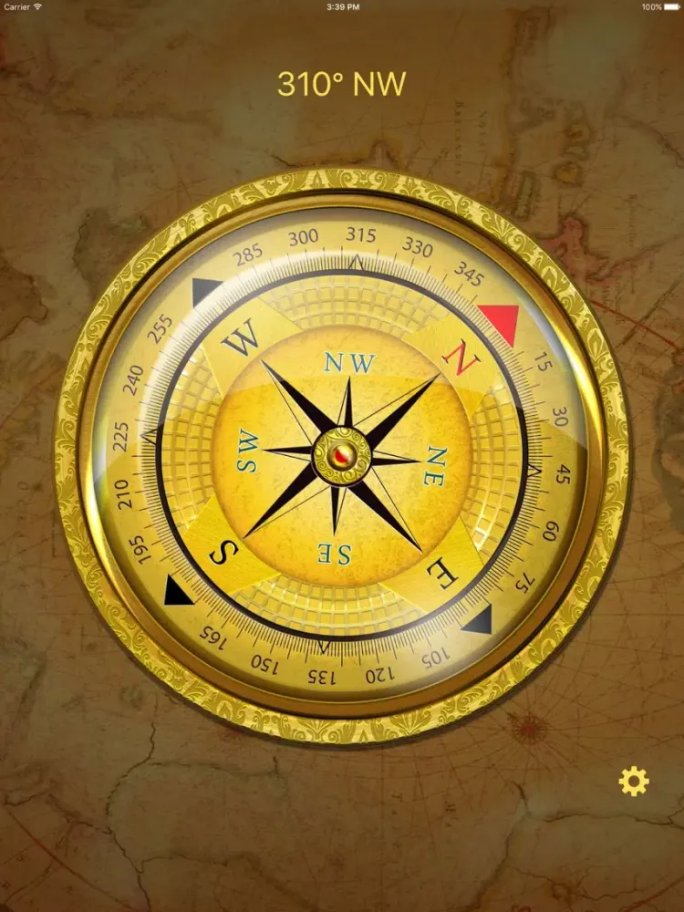 Tangkapan skrin Compass HD Pro iPad 