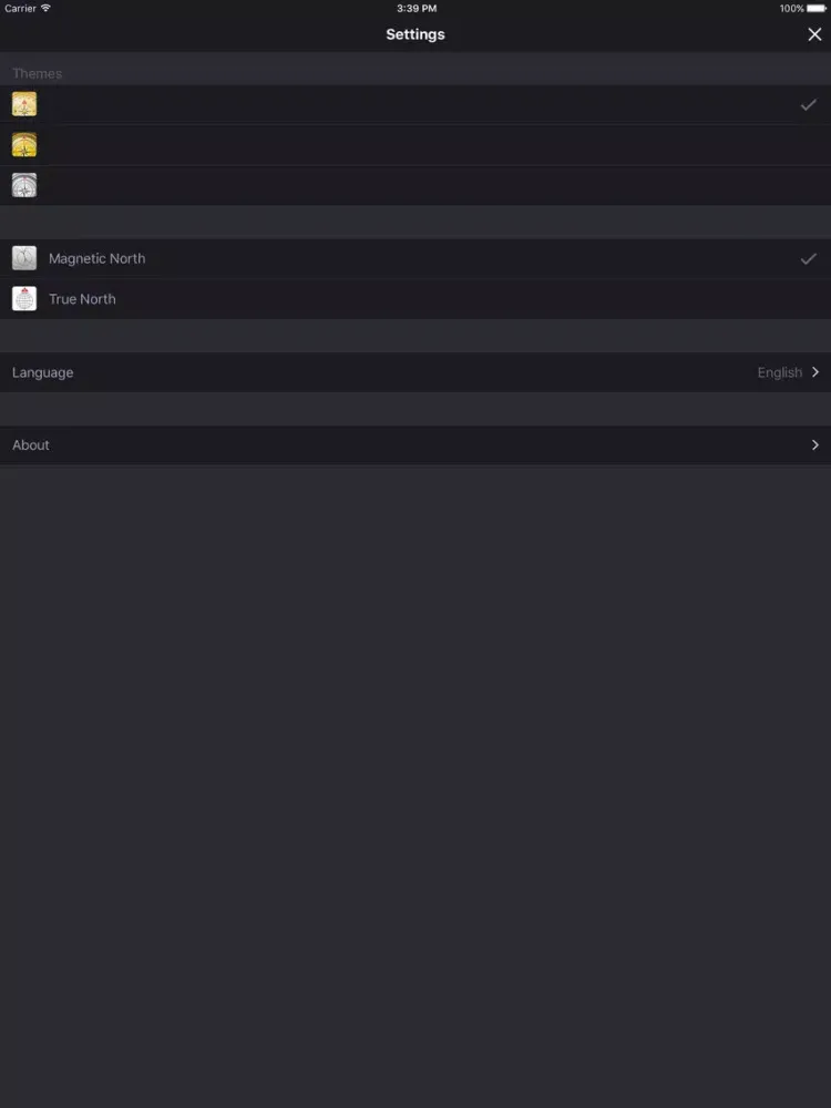 Tangkapan skrin Compass HD Pro iPad 