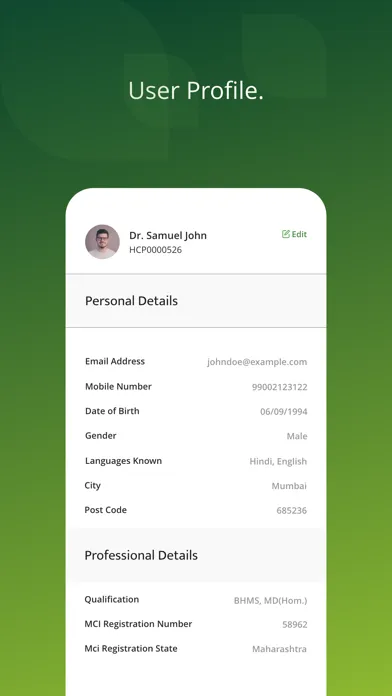 Hcura Pro: Homeopathic Doctors Screenshots
