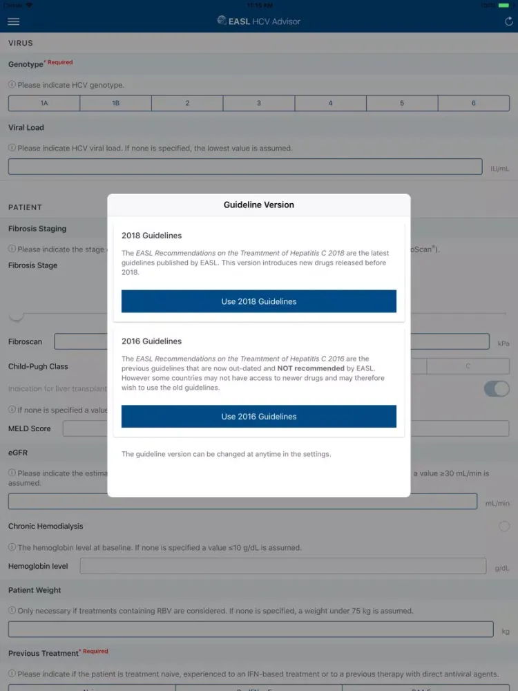 صور EASL HCV Advisor iPad 
