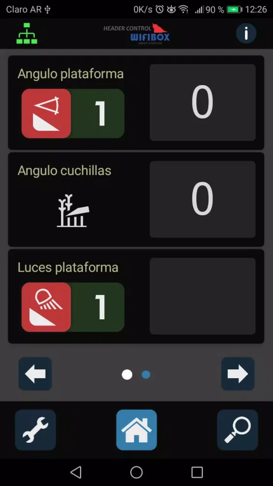 Captures d'écran de HC WiFi Box V6