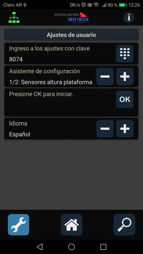 Captures d'écran de HC WiFi Box V6