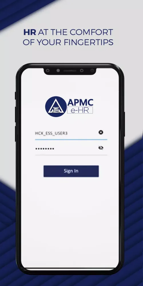 Capturas de tela do APMC HRA Mobile