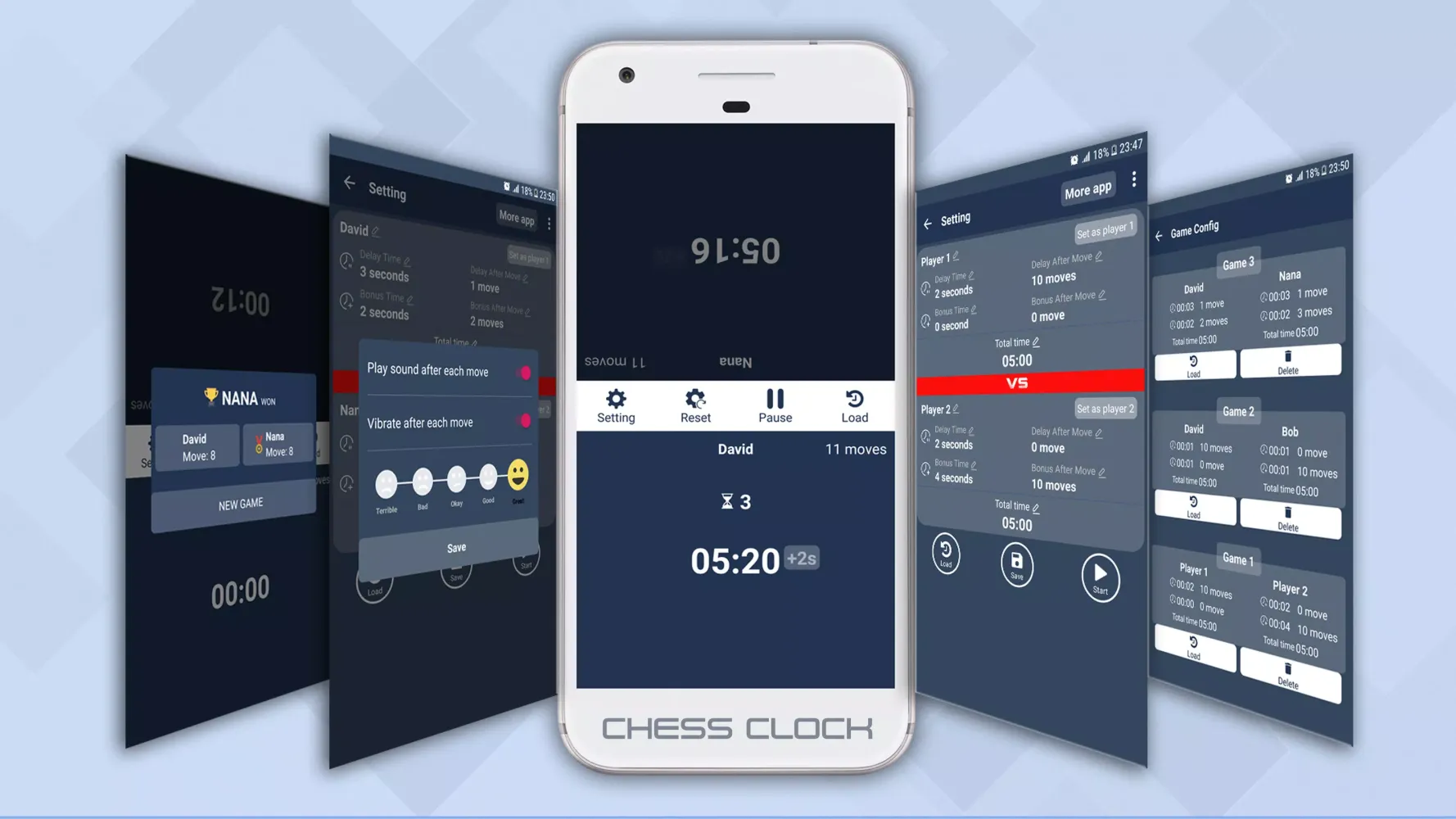 ภาพหน้าจอของ Chess Clock