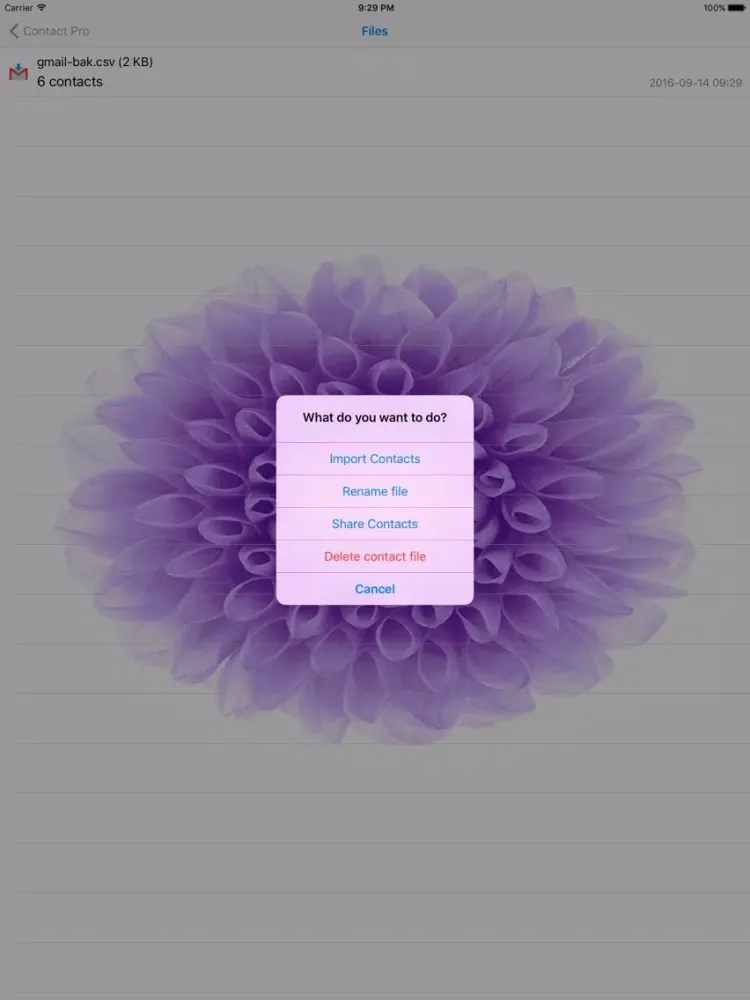 Capturas de tela do Contacts Backup , Restore , Merge and More iPad 