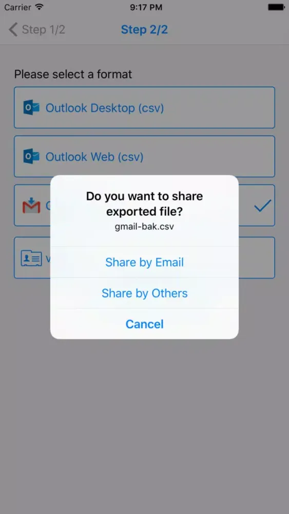 Capturas de tela do Contacts Backup , Restore , Merge and More